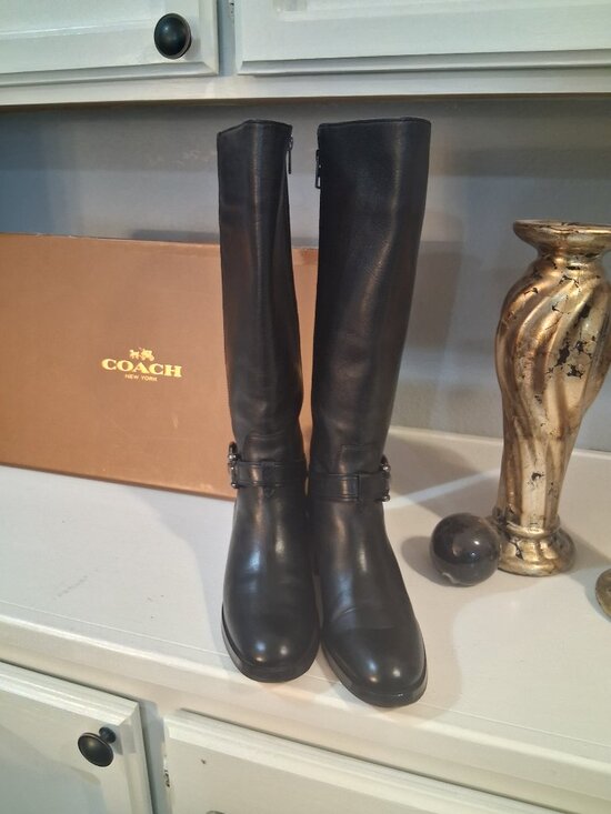 Coach Carolina Calf tall boots - Picture 4 of 6